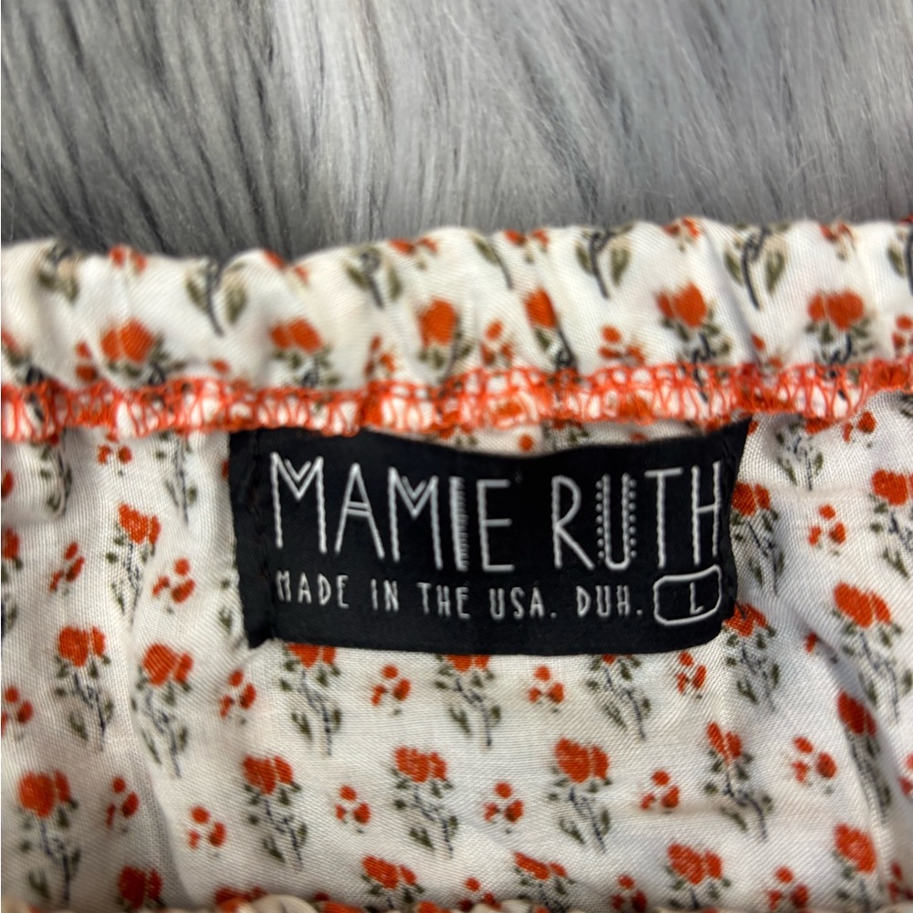 Mamie Ruth Woman’s Floral- White and Orange